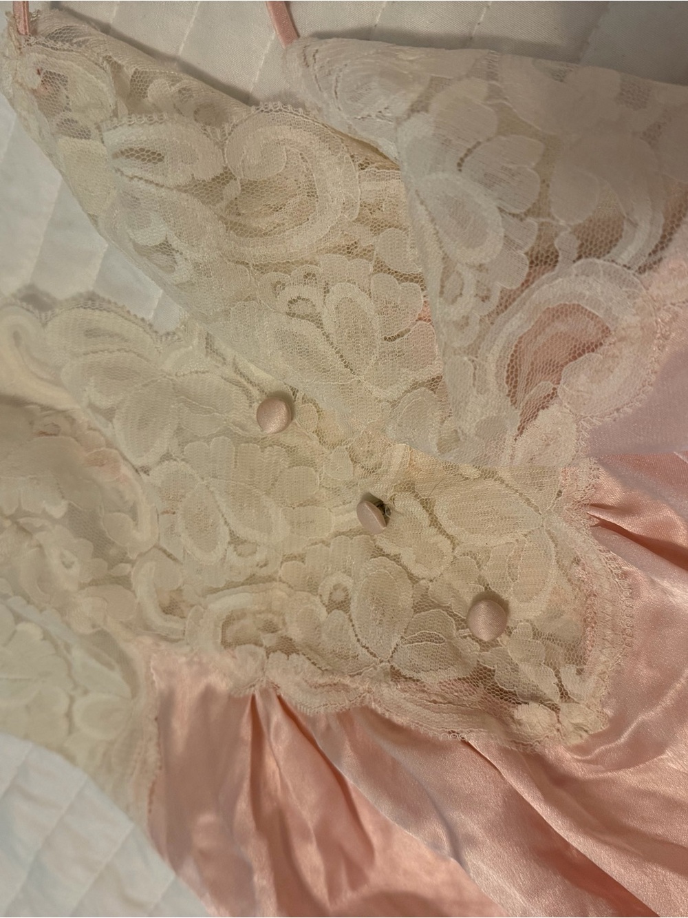 Women's Pink Lace-Trim Slip Dress - Picture 4 of 5